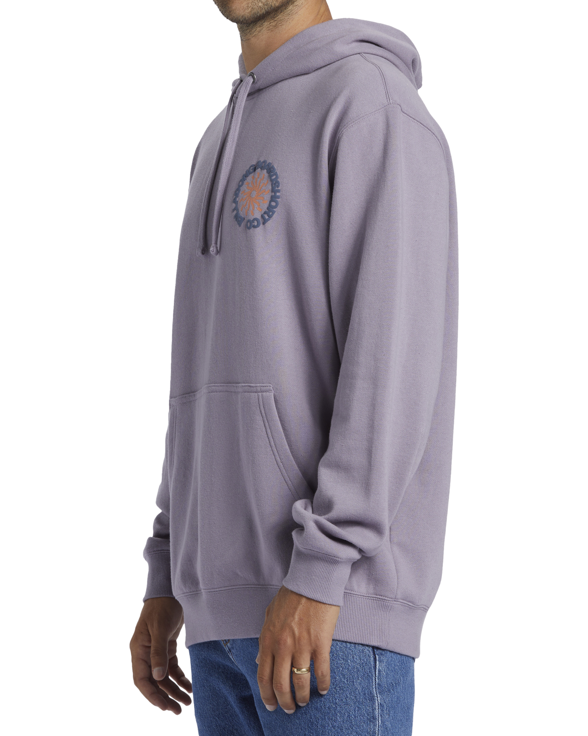 The Billabong Mens Short Sands Hoodie in Purple Ash