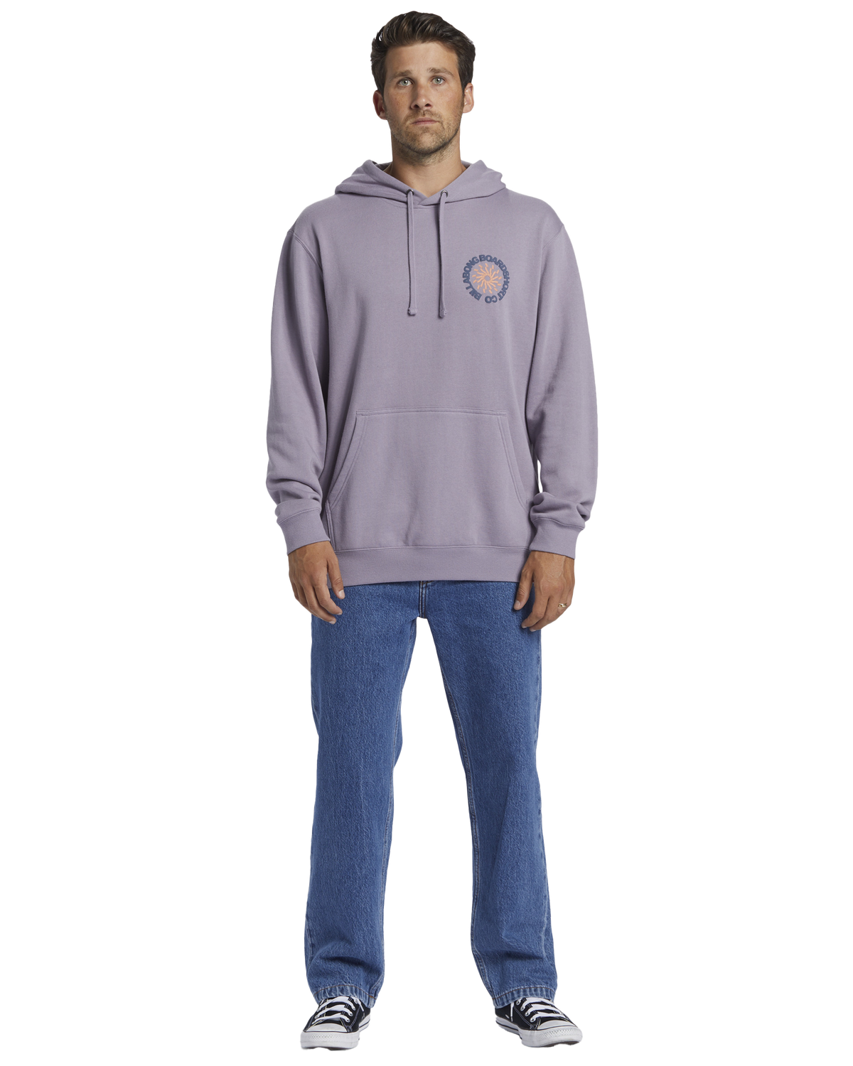 The Billabong Mens Short Sands Hoodie in Purple Ash