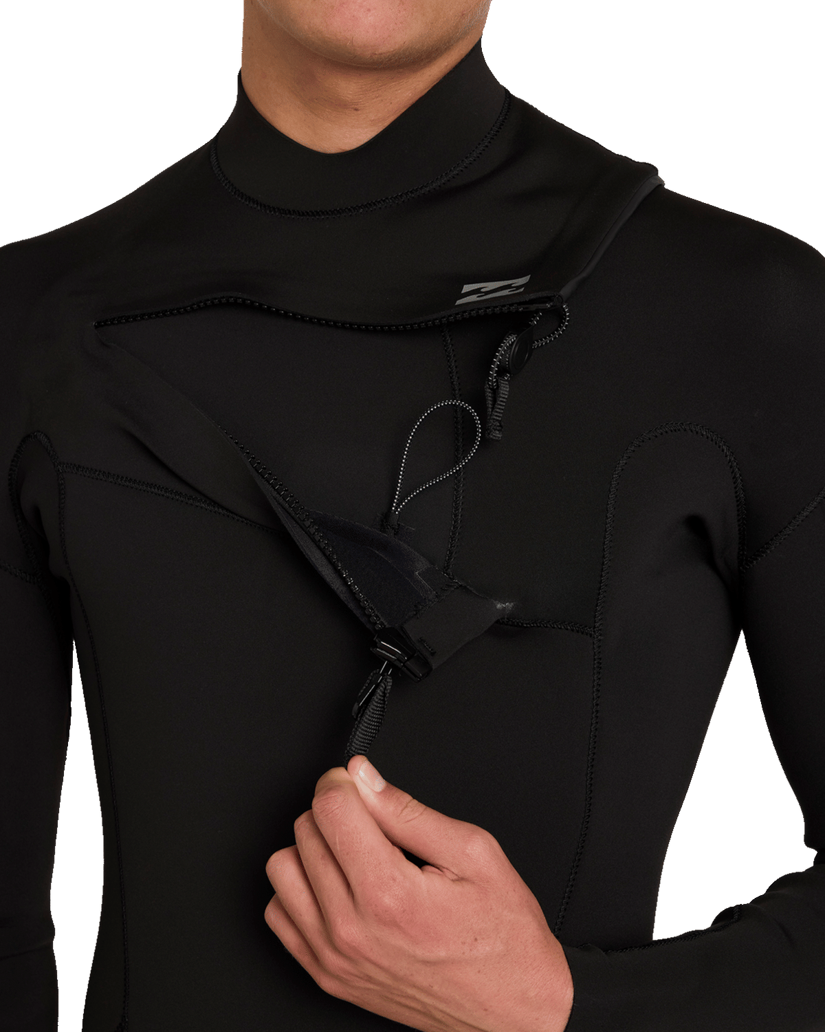 The Billabong Mens Absolute Core 5/4mm Chest Zip Wetsuit in Black
