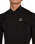 The Billabong Mens Absolute Core 5/4mm Chest Zip Wetsuit in Black