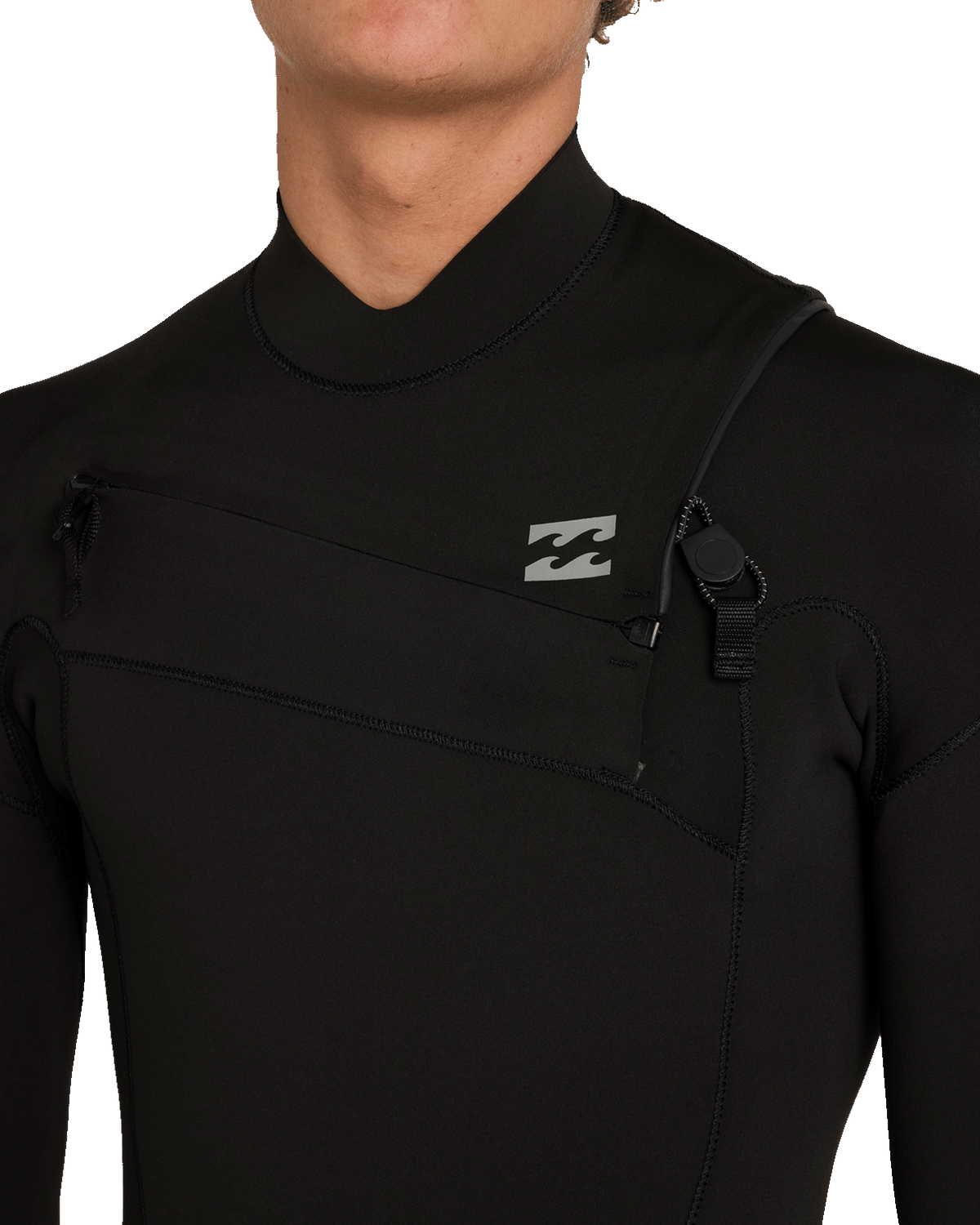The Billabong Mens Absolute Core 5/4mm Chest Zip Wetsuit in Black