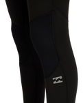 The Billabong Mens Absolute Core 5/4mm Chest Zip Wetsuit in Black