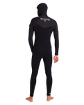 Furnace Ultra Gullwing Hooded 6/5mm Chest Zip Wetsuit in Black