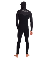 Furnace Ultra Gullwing Hooded 6/5mm Chest Zip Wetsuit in Black