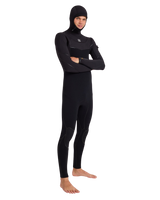 Furnace Ultra Gullwing Hooded 6/5mm Chest Zip Wetsuit in Black