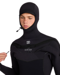 Furnace Ultra Gullwing Hooded 6/5mm Chest Zip Wetsuit in Black