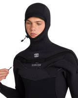 Furnace Ultra Gullwing Hooded 6/5mm Chest Zip Wetsuit in Black