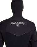 Furnace Ultra Gullwing Hooded 6/5mm Chest Zip Wetsuit in Black