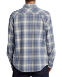 The Billabong Mens Coastline Flannel Shirt in Slate Blue