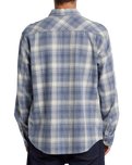 The Billabong Mens Coastline Flannel Shirt in Slate Blue