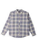 The Billabong Mens Coastline Flannel Shirt in Slate Blue