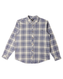 The Billabong Mens Coastline Flannel Shirt in Slate Blue