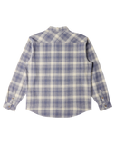 The Billabong Mens Coastline Flannel Shirt in Slate Blue