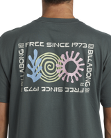 The Billabong Mens Troppo Pocket T-Shirt in Slate Green