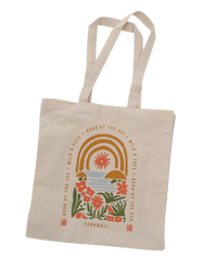 Tropical Arch Shoppers Bag in Natural