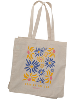 Flower Market Shoppers Bag in Natural