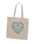 Mandala Heart Shoppers Bag in Natural