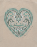 Mandala Heart Shoppers Bag in Natural