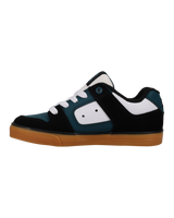 The DC Shoes Boys Boys Pure Shoes in Black, White & Emerald