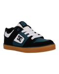 The DC Shoes Boys Boys Pure Shoes in Black, White & Emerald