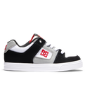 The DC Shoes Boys Boys Pure Shoes in White, Black & Red
