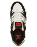 The DC Shoes Boys Boys Pure Shoes in White, Black & Red