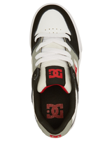 The DC Shoes Boys Boys Pure Shoes in White, Black & Red