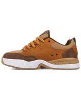 The DC Shoes Mens Ascend S Shoes in Brown & White