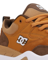 The DC Shoes Mens Ascend S Shoes in Brown & White