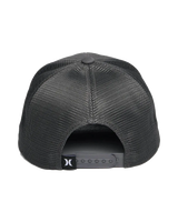 The Hurley Mens League Trucker Cap in Dark Smoke Grey