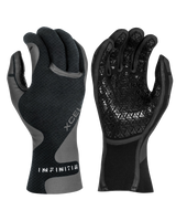 The Xcel Infiniti 5-Finger 3mm Wetsuit Gloves in Black