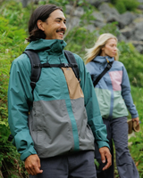 Trailscape Waterproof Jacket in Deep Ocean & Slate Grey