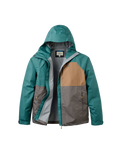The Passenger Mens Trailscape Waterproof Jacket in Deep Ocean & Slate Grey