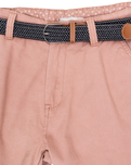 The Salt Water Seeker Mens Belted Chino Walkshorts in Deep Pink