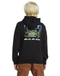 The Quiksilver Boys Boys Graphic Hoodie in Black