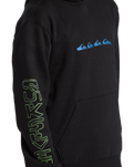The Quiksilver Boys Boys Graphic Hoodie in Black