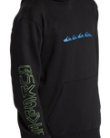 The Quiksilver Boys Boys Graphic Hoodie in Black