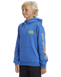 The Quiksilver Boys Boys Omni Logo Hoodie in Nebulas Blue