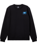 The Quiksilver Boys Boys Graphic Crew Sweatshirt in Black