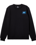 The Quiksilver Boys Boys Graphic Crew Sweatshirt in Black