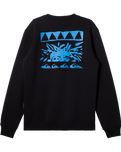 The Quiksilver Boys Boys Graphic Crew Sweatshirt in Black