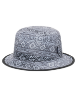 The Quiksilver Boys Boys Flipped Out Reversible Bucket Hat in Silver Gray