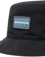 The Quiksilver Boys Boys Flipped Out Reversible Bucket Hat in Silver Gray