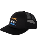 The Quiksilver Boys Boys Vermin Pack Trucker Cap in Black
