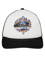 The Quiksilver Boys Boys Vermin Pack Trucker Cap in Snow White