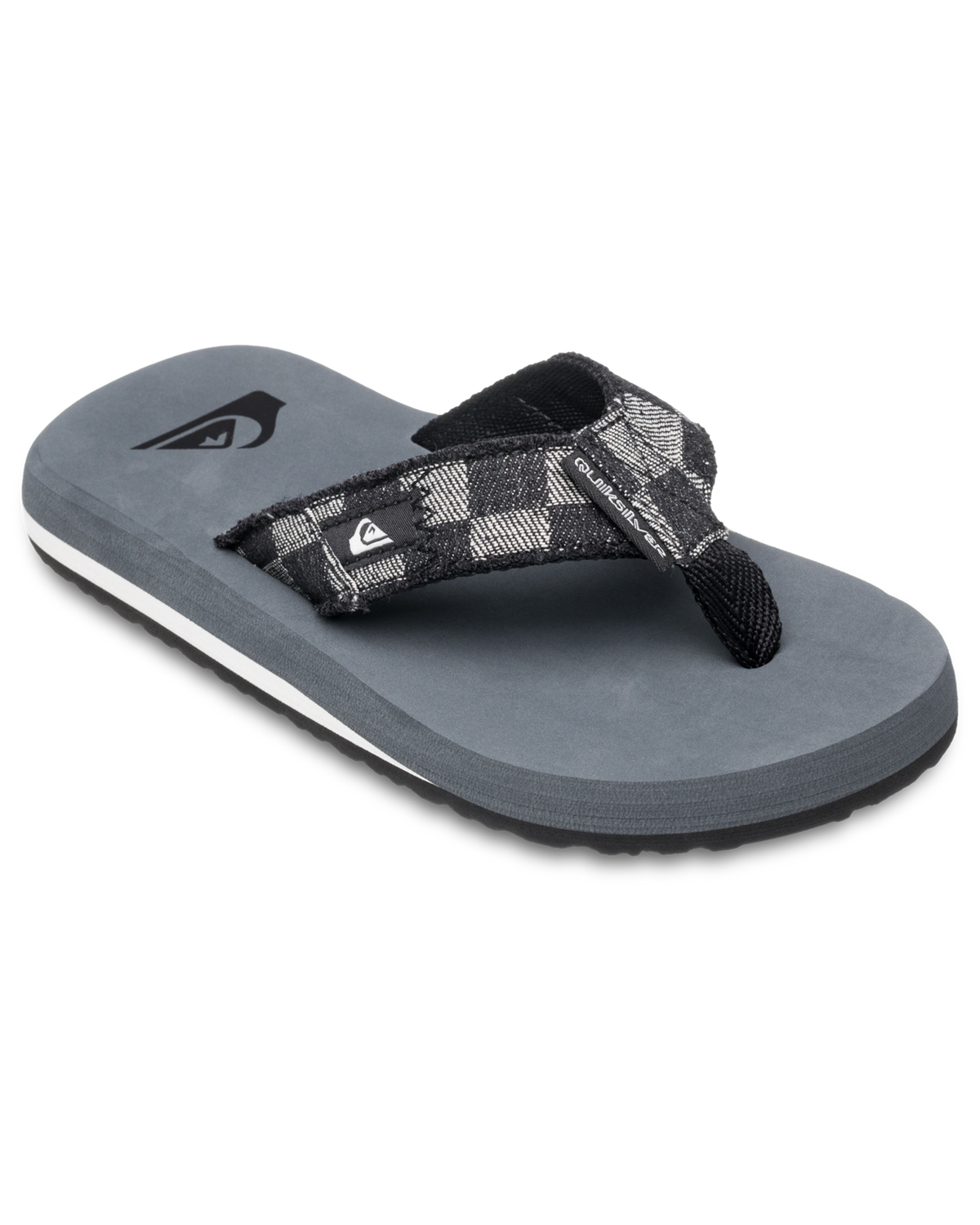 The Quiksilver Boys Boys Monkey Abyss Flip Flops in Grey