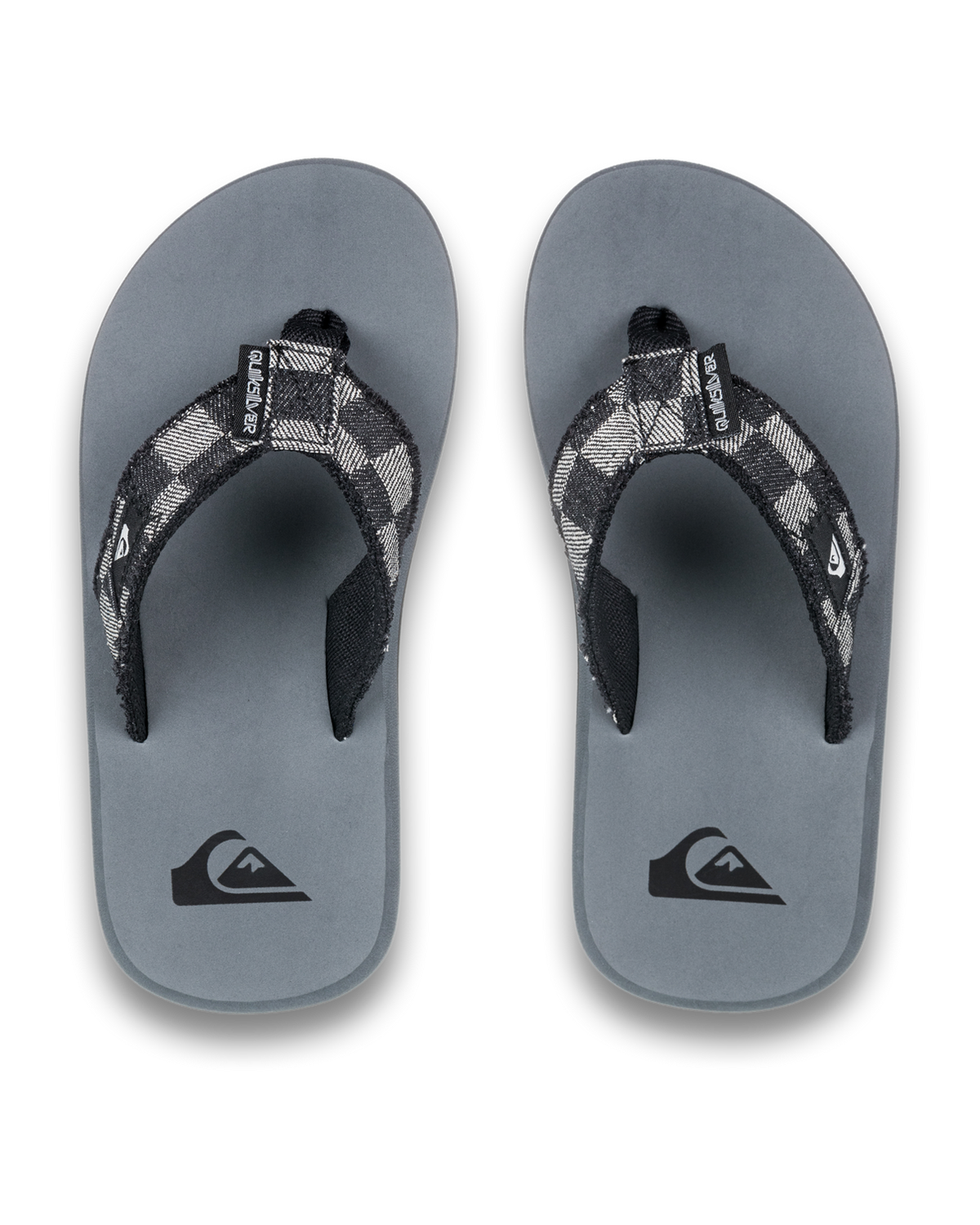 The Quiksilver Boys Boys Monkey Abyss Flip Flops in Grey
