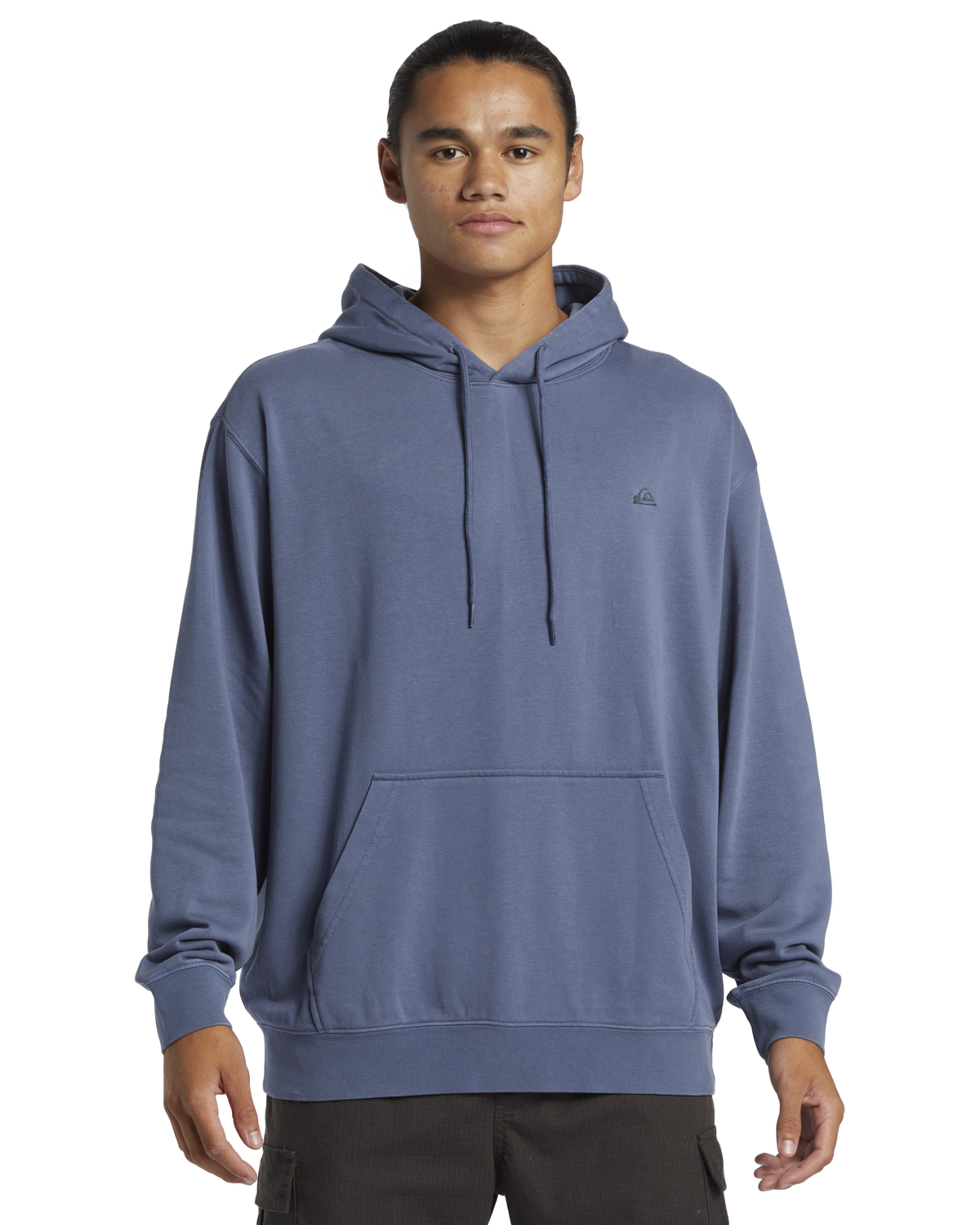 The Quiksilver Mens Salt Water Hoodie in Vintage Indigo