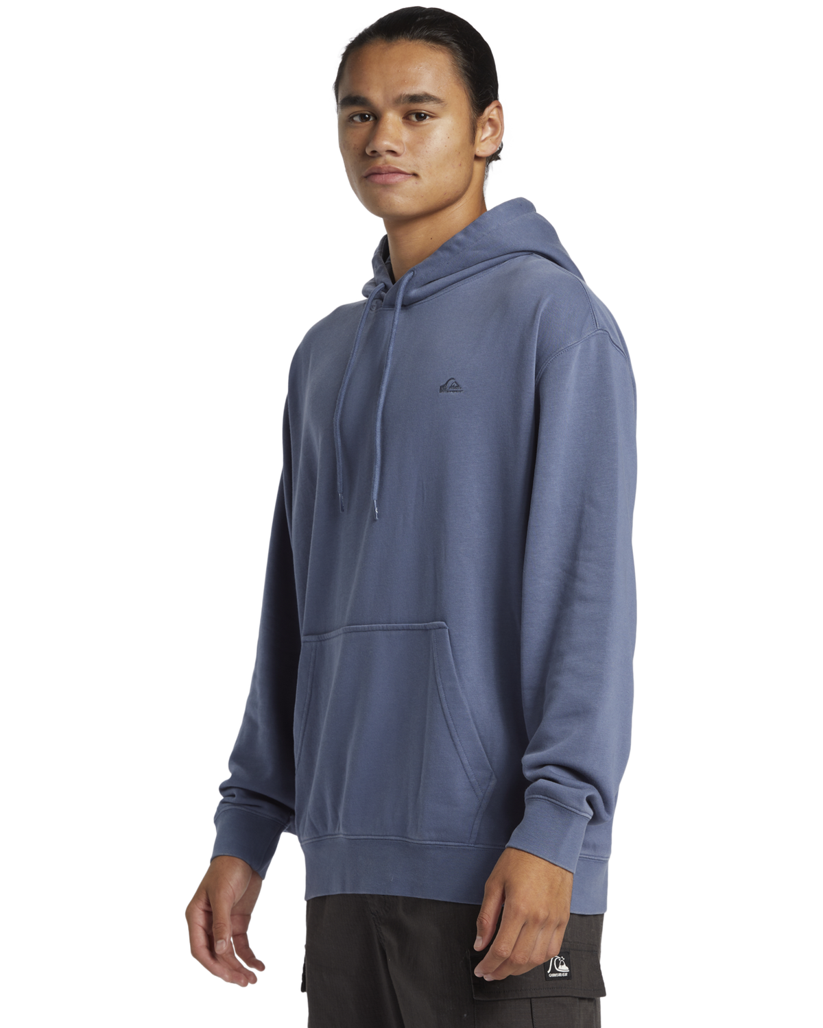 The Quiksilver Mens Salt Water Hoodie in Vintage Indigo