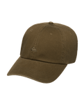 The Quiksilver Mens Decades Cotton Cap in Dark Olive